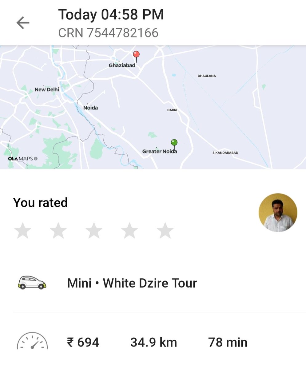 adarsh92singh's tweet image. Nowadays the @Olacabs @ola_supports the driver&apos;s taking a longer root to increase the amount of the ride when I booked d ride it was 565rs and after the driver took a longer route it&apos;s now showing 694rs .
This is really not the way. Disappointed.