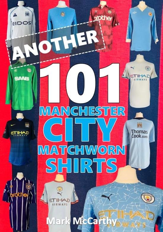 OUT NOW TO PRE-ORDER ANOTHER 101 MANCHESTER CITY MATCH WORN SHIRTS BOOK Special Subscribers’ Editions now available via direct message or email at mmmac@hotmail.co.uk £15 + £4 postage & packing with shipping available worldwide (Will vary outside UK) RT’s APPRECIATED 1/3