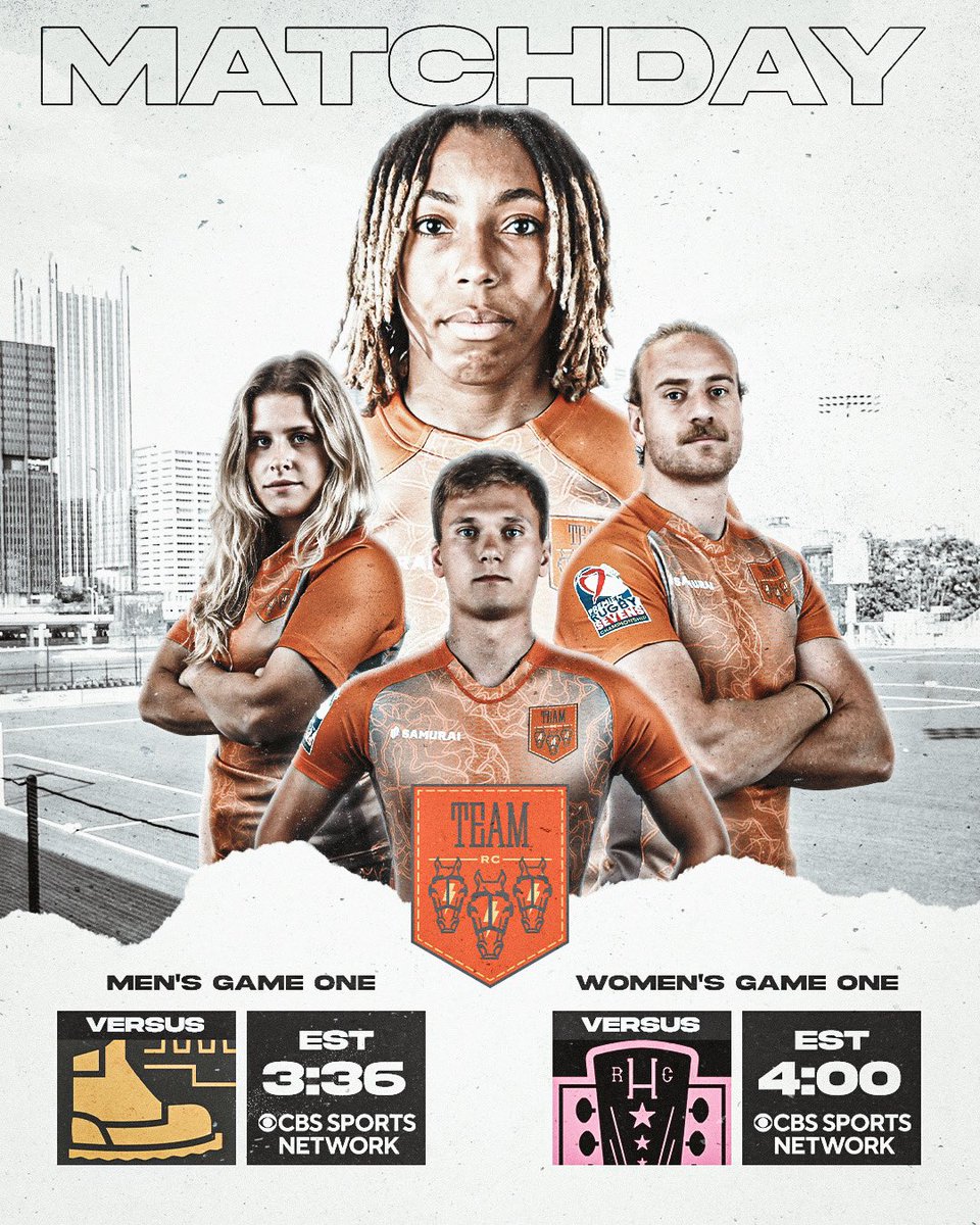 It's time 🐎  #matchday 

🆚 <a href="/steeltoespr7s/">Pittsburgh Steeltoes</a> | <a href="/headlinerspr7s/">Headliners</a> 
🕒 3:00 PM EST 
📍 Highmark Stadium 
🎟 prsevens.com/pittsburgh 
📺 CBS Sports | Youtube 

#PR7sPittsburgh