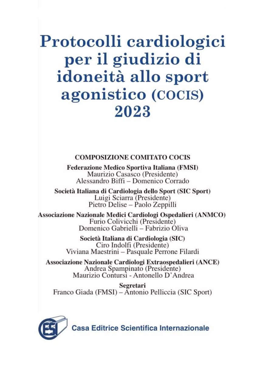 SICSPORT1's tweet photo. PRESENTATO IL #COCIS2023 per lo #sport #agonistico
Prodotto insieme a #FMSI @SIC_CARDIOLOGIA @_anmco &amp; ANCE, il documento frutto del lavoro di molti autorevoli esperti. Grande novità: introdotte classi di raccomandazioni e i livelli di evidenza.
#atleti #Campo #lineeguida #cuore https://t.co/uGGawMQPS4
