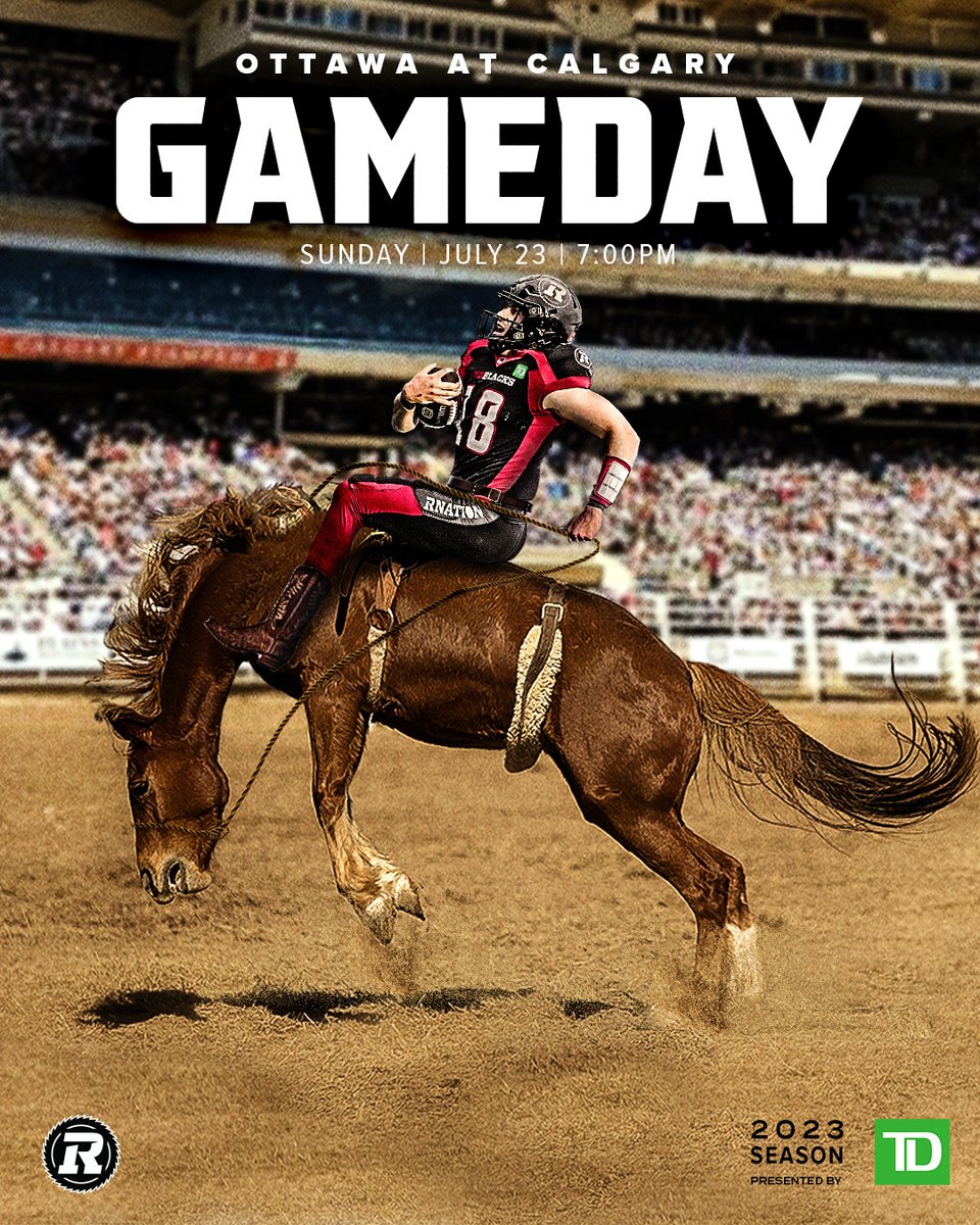 REDBLACKS's tweet photo. Time to tame the Stamps🐴

#ALLIN | 📝: https://t.co/PcBv7lnhGj https://t.co/COfqPvsQv4