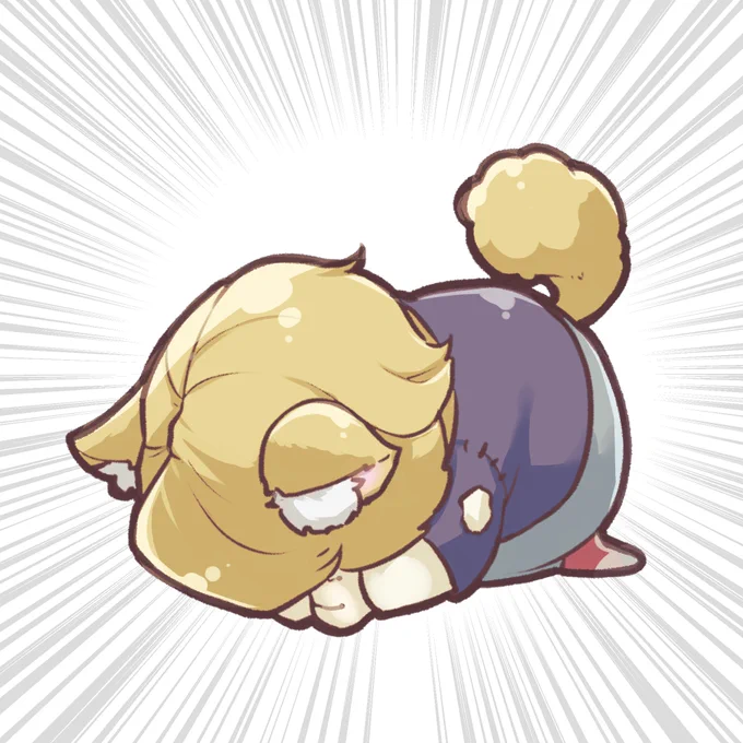【ててごキャラごめん寝ちゃん化計画】  しば感の強い幸運児くん #ててごめん寝化計画