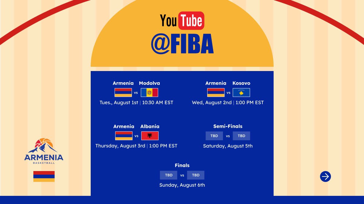 Ava O’Neil (@theavaoneil) on Twitter photo 1 week out from #FIBAU18EUROPE - Thank you <a href="/TeamTakeoverGBB/">TeamTakeoverGirlsBB</a> <a href="/SJCHSBBALL/">SJC Girls BBall 🏀</a> for preparing me for this moment and thank you
<a href="/ArmBasket/">Armenia Basketball</a> for believing in me. So excited and honored to represent my family and 11 million Armenians around the world. Let's get it! 1 week out from #FIBAU18EUROPE - Thank you <a href="/TeamTakeoverGBB/">TeamTakeoverGirlsBB</a> <a href="/SJCHSBBALL/">SJC Girls BBall 🏀</a> for preparing me for this moment and thank you
<a href="/ArmBasket/">Armenia Basketball</a> for believing in me. So excited and honored to represent my family and 11 million Armenians around the world. Let's get it!