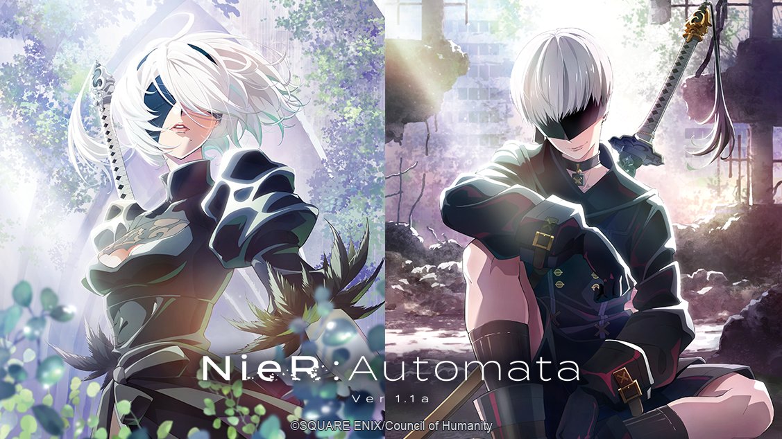Crunchyroll_de's tweet photo. NEWS:      
NieR:Automata Ver1.1a Folge 9 bis 12 ab sofort auf Crunchyroll verfügbar

✨ MEHR: https://t.co/7yWZlQAtXr https://t.co/Oon1KKsB29