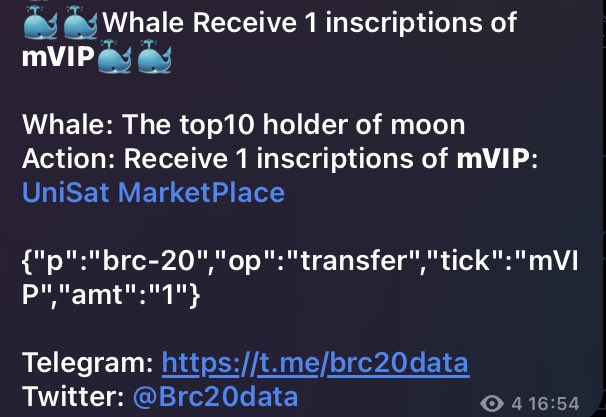 Brc20data巨鲸异动警报 PRO内测圆满结束，新版巨鲸警报已全新上线t.me/brc20data ，现抽奖送出3个bitmap。

➡️关注 <a href="/Brc20data/">Brc20data</a> &amp; <a href="/Brc20dataAlarm/">🚨Brc20dataAlarm🚨</a> 
➡️转推+喜欢
➡️进入t.me/brc20data ，截图警报页面评论本推@一位好友

⏰72小时开奖

#Brc20 #Brc20data #BTC   #ordinals #mint