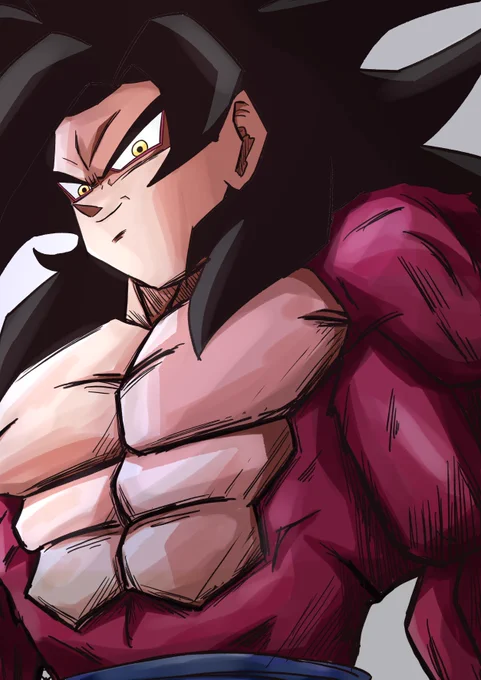 超サイヤ人4悟空 描いてみた  #ドラゴンボール #孫悟空 #イラスト