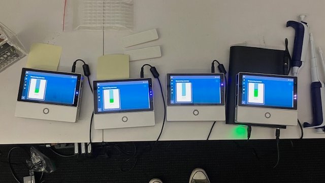 We're one step closer to a functional end-to-end (blood-to-sequencer) DNA sequencing protocol that can be performed during spaceflight. Running <a href="/nanopore/">Oxford Nanopore</a> Mk1Cs in quadruplicate to test flow cell integrity.  

#spaceexploration #genomics