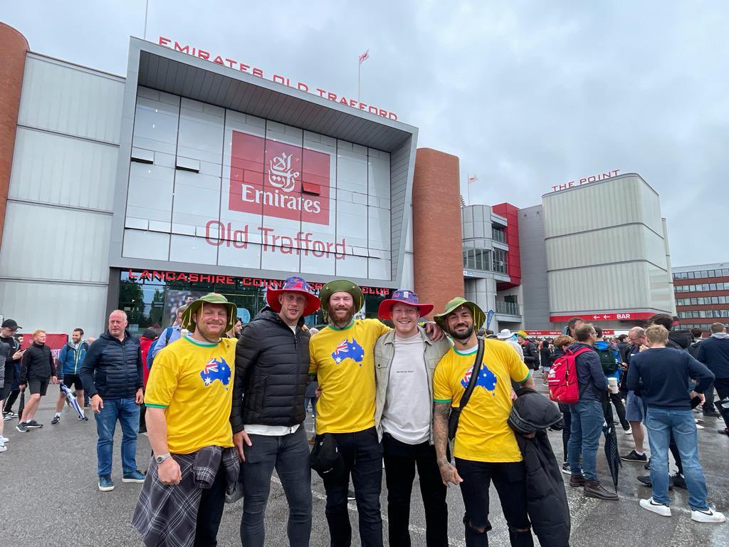 So stoked I got to watch some Ashes cricket live at Old Trafford yesterday. Going back and forth with the English crowd. Was a day to remember.