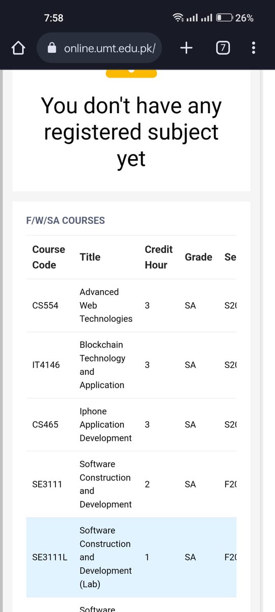 shahknoon1's tweet photo. Dear @hecpkofficial we hope this is not your policy where @umt can deney the results after completed of degrees. Now they charging dues and doing short attendance with remarks of SA as they removed the grades  @ibrahimhmurad do somegthing politely.
#UMT_RestoreTheGrades https://t.co/P1T2boFg2i