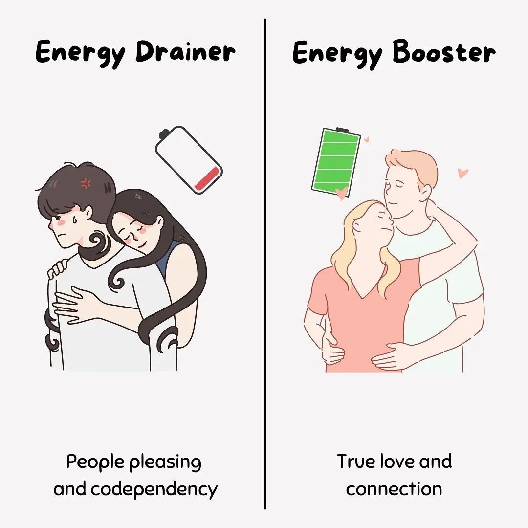 EssentialMastry's tweet photo. Energy Drainers VS Energy Boosters... 

1. https://t.co/AGVyGppFKj