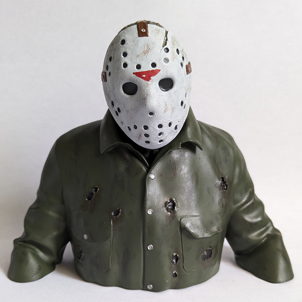 c3d_print's tweet photo. Jason from Friday the 13th, now available here : https://t.co/tYSJLopGRh

#jasonvoorhees #fridaythe13th 
It's painted by hand,I hope you'll like it ! https://t.co/0qCnt4TDH8