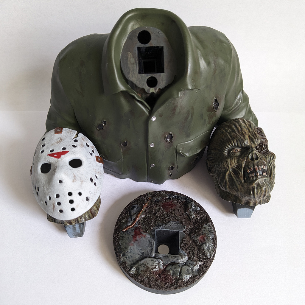 c3d_print's tweet photo. Jason from Friday the 13th, now available here : https://t.co/tYSJLopGRh

#jasonvoorhees #fridaythe13th 
It's painted by hand,I hope you'll like it ! https://t.co/0qCnt4TDH8