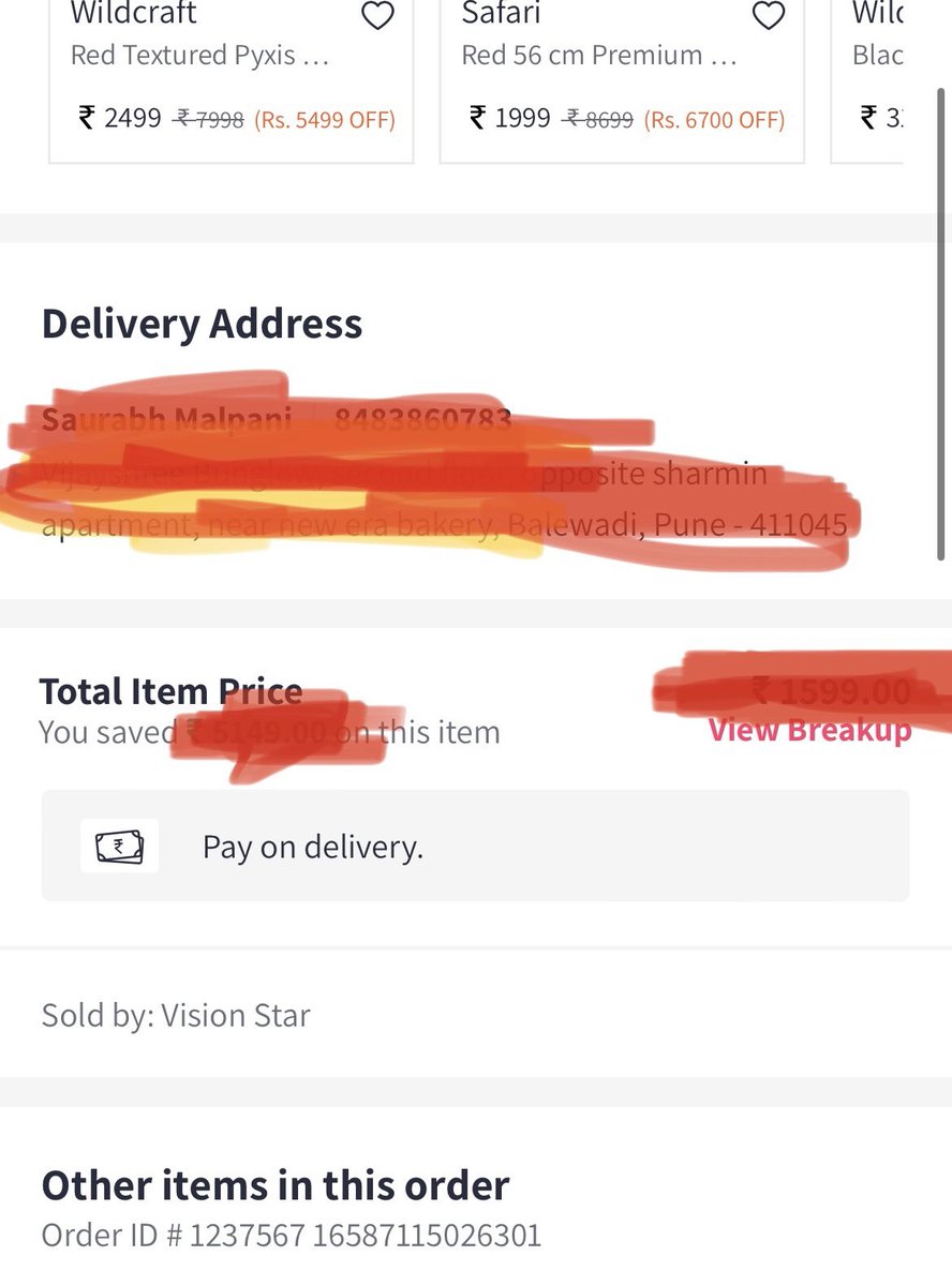 saurabh3796's tweet image. Harassment by myntra, order is placed on 4th June yet to be delivered. They have cancelled it 3 times on their own coz I was gtng it at cheaper price.
Call their exe and they’ll ask you 2 w8 fr 24-48hrs. #myntra #myntrasale #myntrasalescam #ordersdelayed
