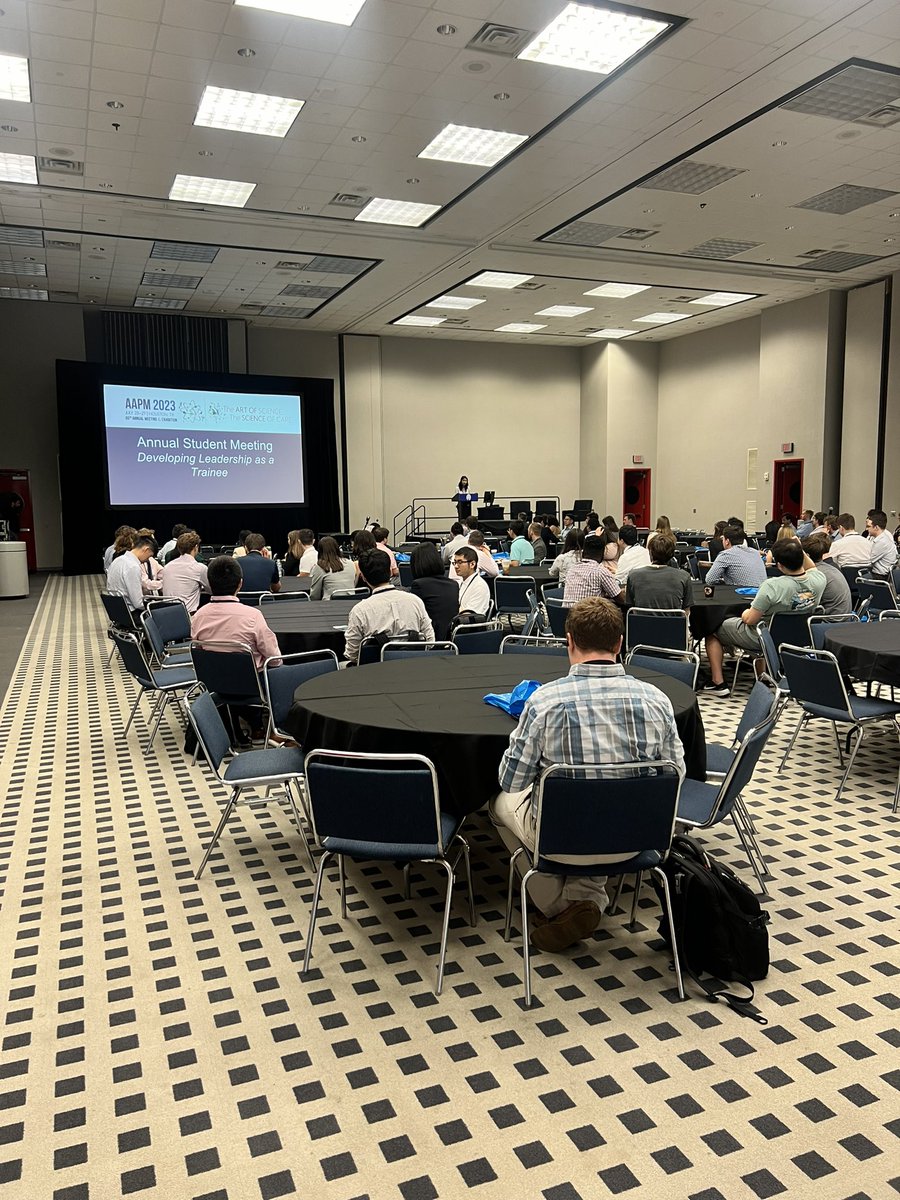 #medphys students and trainees. Don’t miss the Annual Student Meeting, happening NOW! GRB room 360! Excellent leadership discussion! <a href="/aapmstsc/">aapmstsc</a>