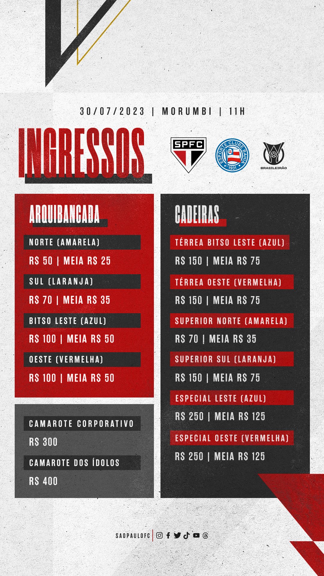 CAMAROTE ONE - SPFC x CORINTHIANS é na Total Acesso.