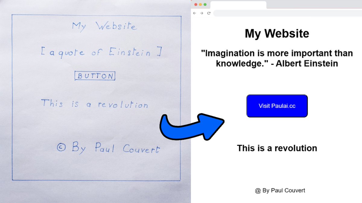 AI just turned my drawing into a fully functional website.

And I didn't write a single line of code to do it.

Here's how to turn any drawing or image into a website (for free):

[Thread]