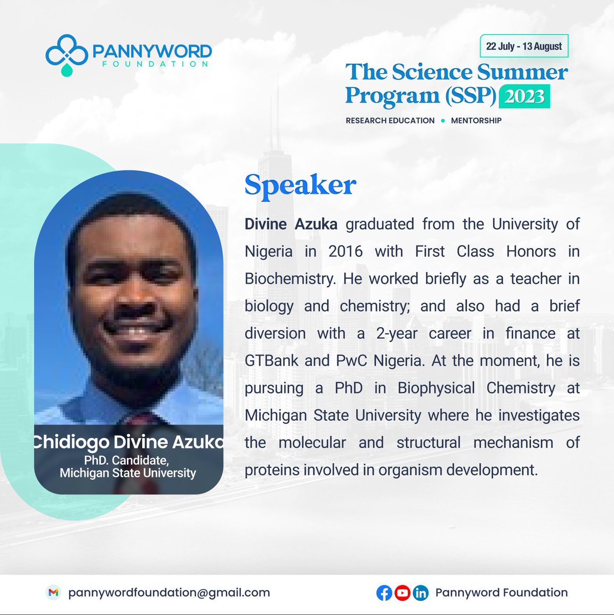 ChiefPanny's tweet photo. Coming up next on the Science Summer Program....

3 PM (EST) and 8 PM( WAT) today.

#Science #Education #SGD4 #ScienceForSociety #Agenda2063 https://t.co/7xCWdavJe0