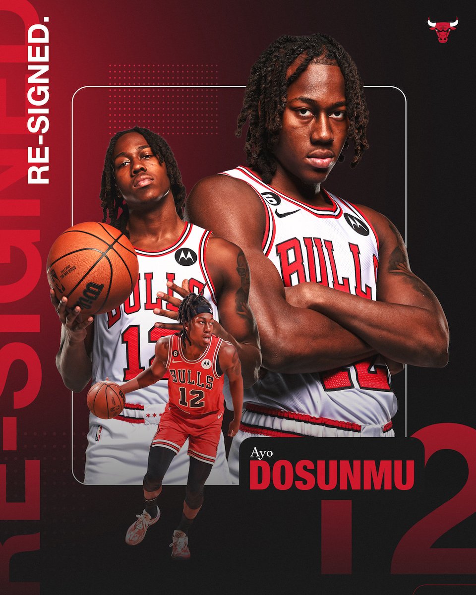 RT @chicagobulls: OFFICIAL: We have re-signed Chicago's own Ayo Dosunmu.

Welcome back, @AyoDos_11! https://t.co/K8Tc1Yt8Mp