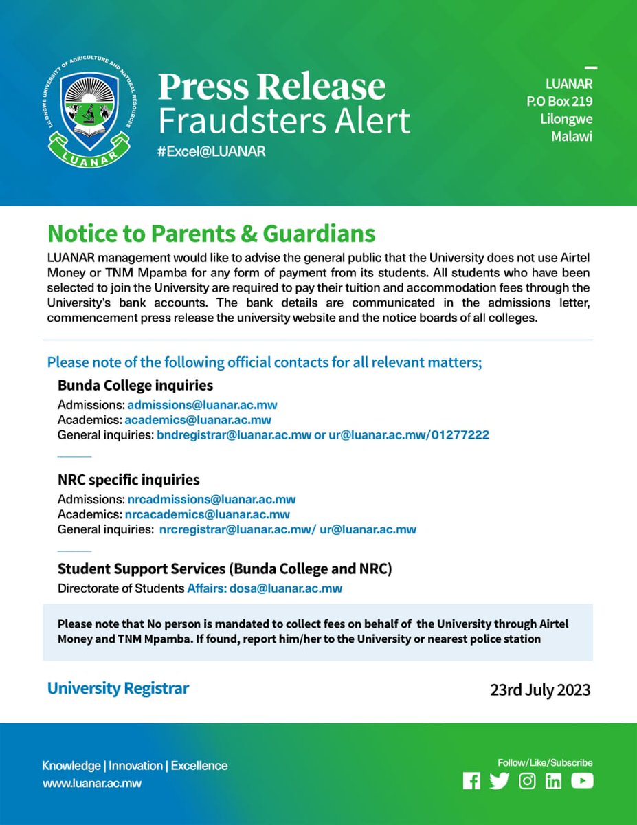 #Fraudsters Alert