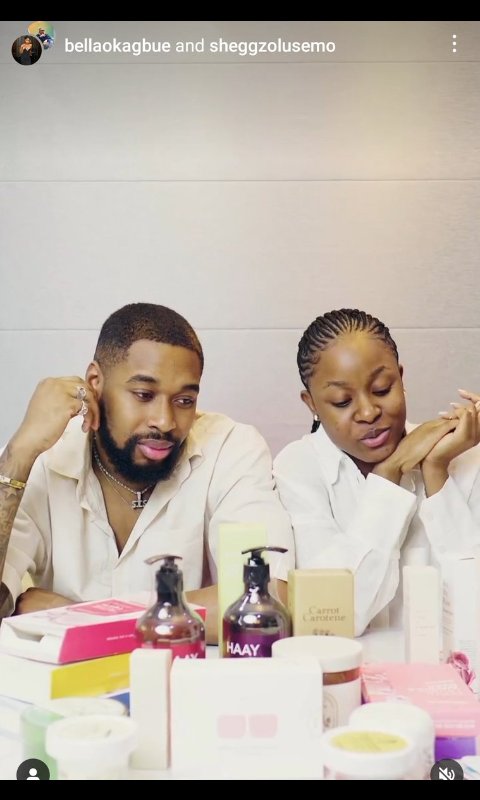 lalaaspect's tweet photo. Omo 😍 Sheggz and Bella are so beautiful the chemistry I love it 
#SheggzandBella
#BellaOkagbue 
#SheggzOlu https://t.co/LDFg4xtReJ