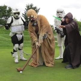 Despite the Jedi's dirty mind tricks, DZ-24407 sinks the last crucial putt to win the Emperor's cup for the 3rd straight time! @501st_NER @KraytClanDetach #501st #BadGuysDoingGood