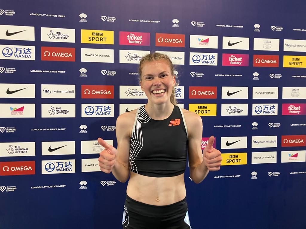 WOW! Megan Keith runs a 35s PB in the @London_DL 5000m, turns in a 14:56.98 run, says she's still in shock at a summer than has brought first U23 European Gold on the track, and now this! @RossKCairns1 @InvHarriersAAC @EUHareHounds @leslie_roy1 @EilishMccolgan