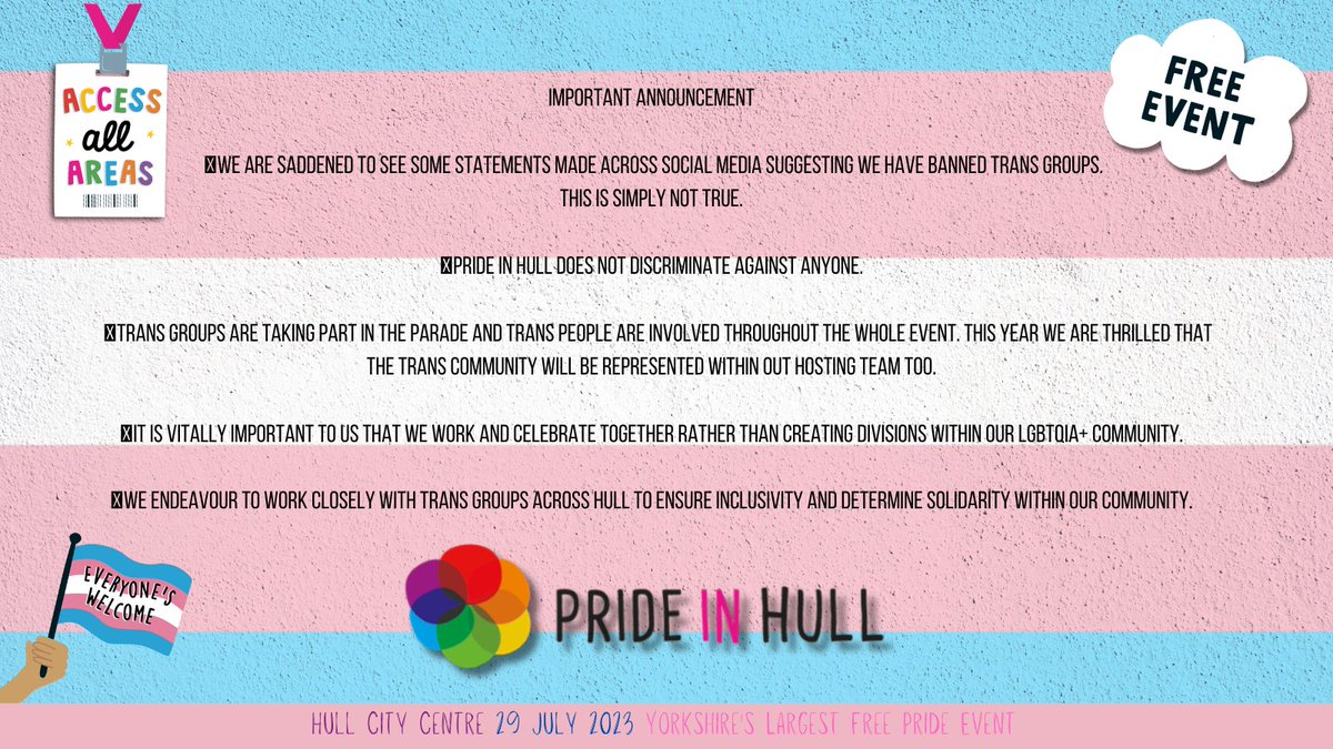 IMPORTANT ANNOUNCEMENT