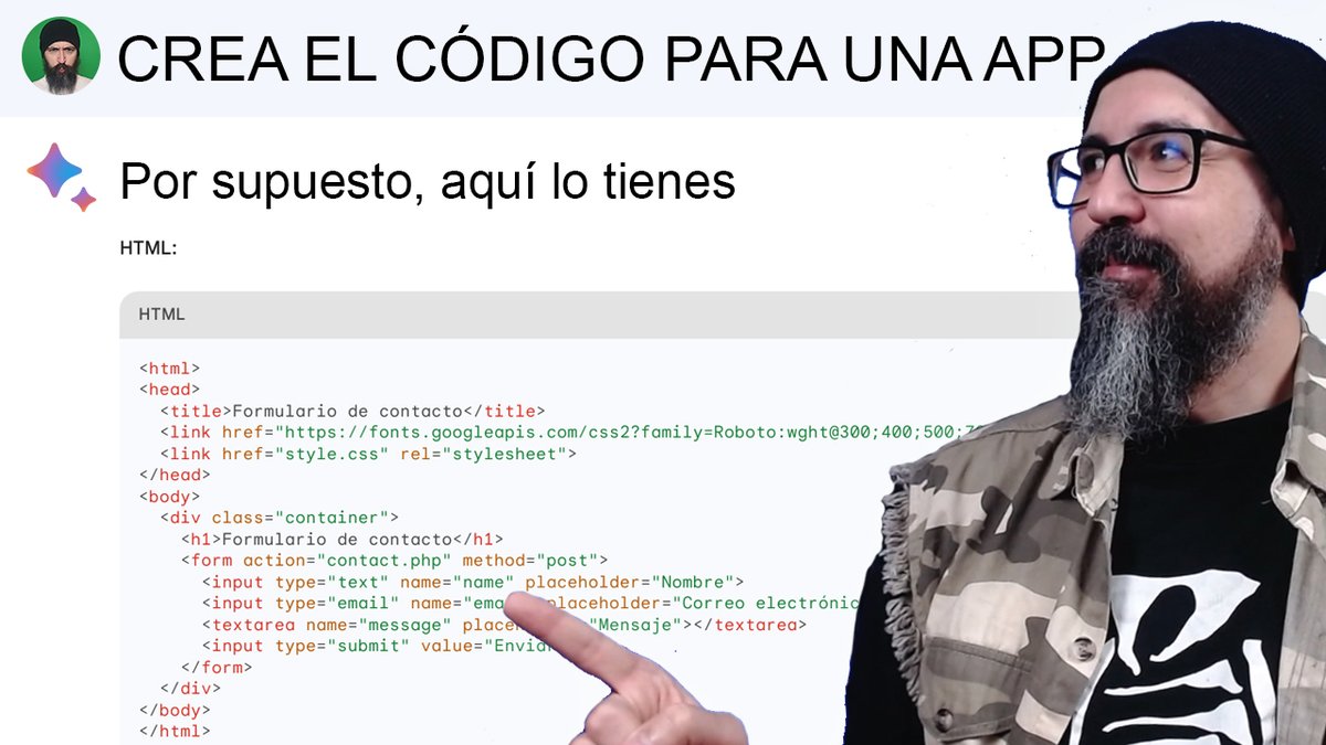 Sdesalvaje's tweet photo. Gracias a Google Bard es posible programar SIN SABER PROGRAMAR  

Por eso he grabado este video en el que te enseño como crear:

✓ Una app para contar palabras
✓ Un formulario de contacto
✓ Un botón con enlace

➜ https://t.co/JLCDF9dXeW

¡Espero que te sea de ayuda! https://t.co/oiefGJwGq9