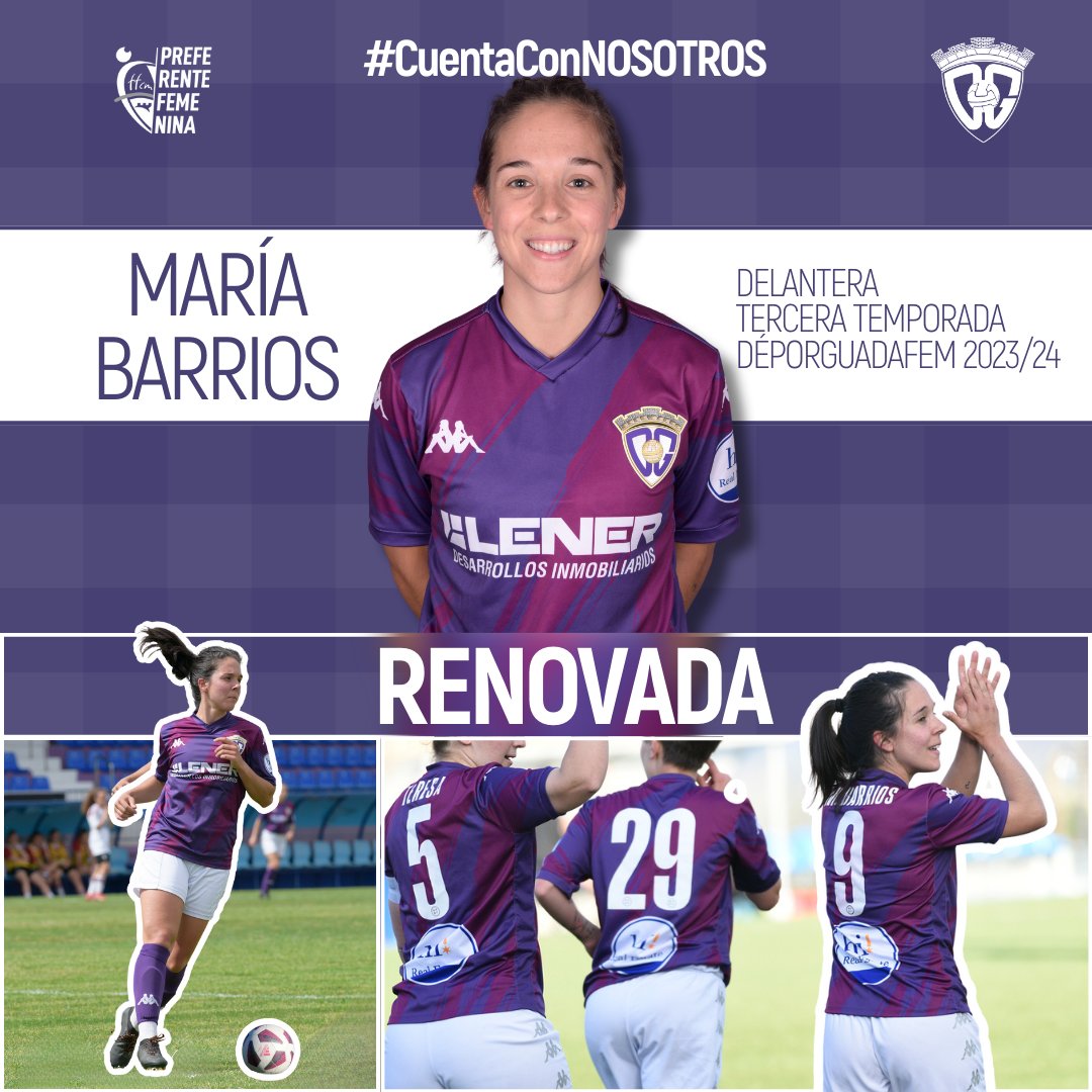 𝐒𝐈𝐆𝐔𝐄 𝐊𝐈𝐋𝐋𝐄𝐑 𝐁𝐀𝐑𝐑𝐈𝐎𝐒

🧨La delantera alcarreña vestirá de morado por tercera temporada consecutiva para liderar el ataque deportivista

🔗deportivoguadalajara.es/maria-barrios-…

<a href="/MBarrios19/">Maria Barrios</a> 

#CuentaConNOSOTROS