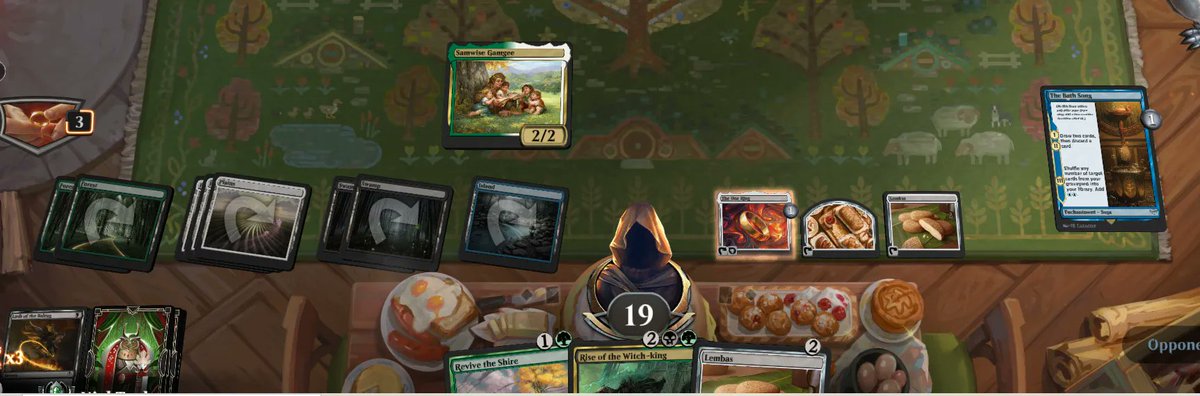 nickxt's tweet image. This might be the spiciest (and greediest) deck so far in this format. Samwise + Bath Song is 👌

Have to say I've really enjoyed Lord of the Rings drafts.