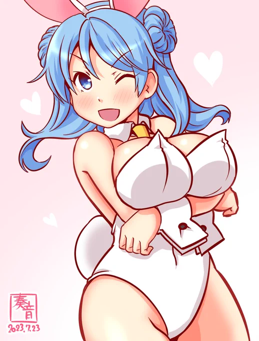 「うち、狙い撃ちは得意なんよ。  …提督、この後は空いとるけぇ? じゃあ、うちと…」  #艦これ版真剣お絵描き60分一本勝負_20230723 #浦風