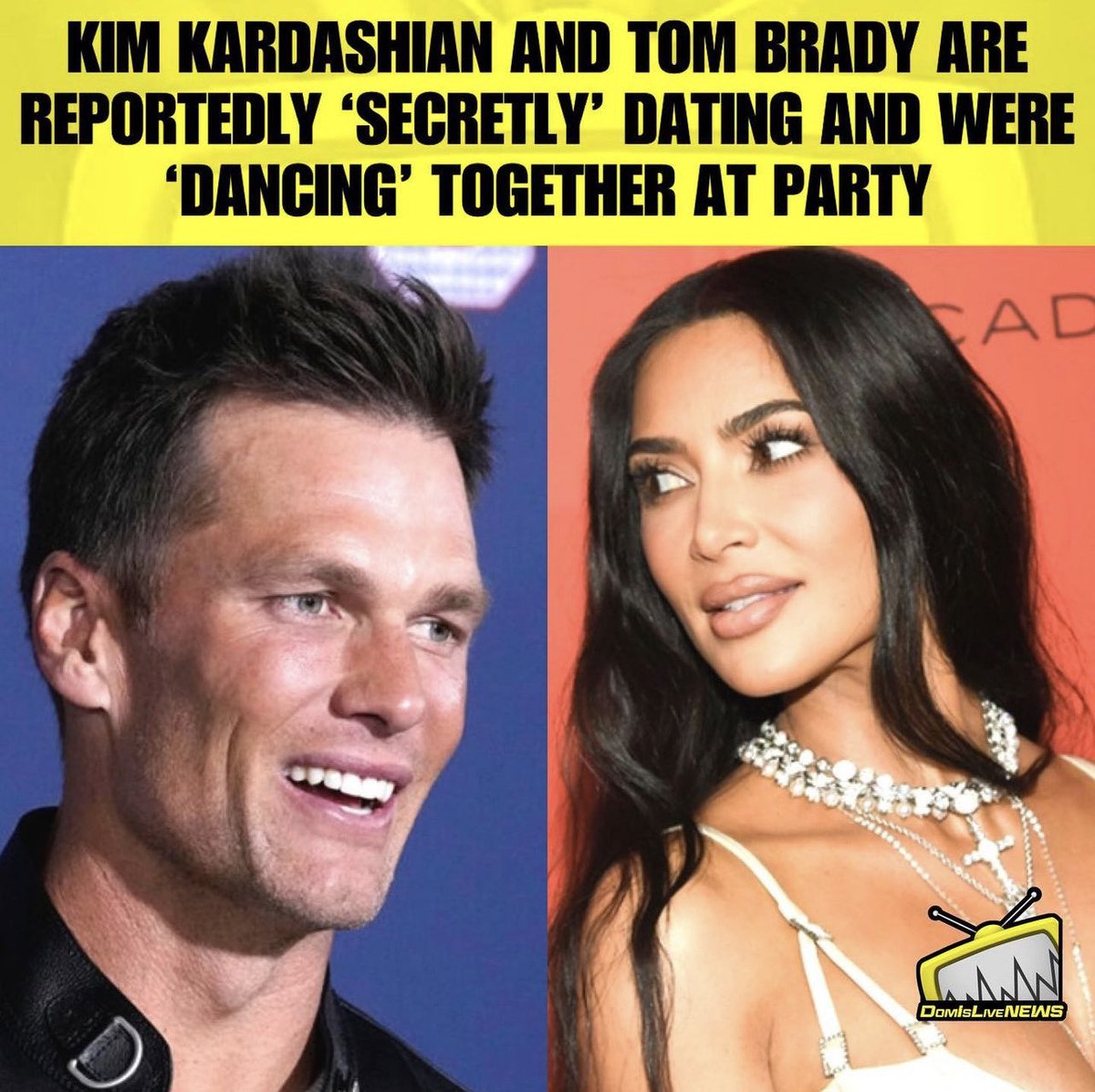 SportSlimeMedia's tweet photo. Tom Brady you dog 🐕….. makes sense to why Kim was in attendance for Messi debut game in Miami where Tom is currently building his latest mansion.
Do you think the rumours are true or was Kim just there for the soccer ⚽️? #mls #nfl #KimKardashian #TB13 https://t.co/qeD3wjEH1P