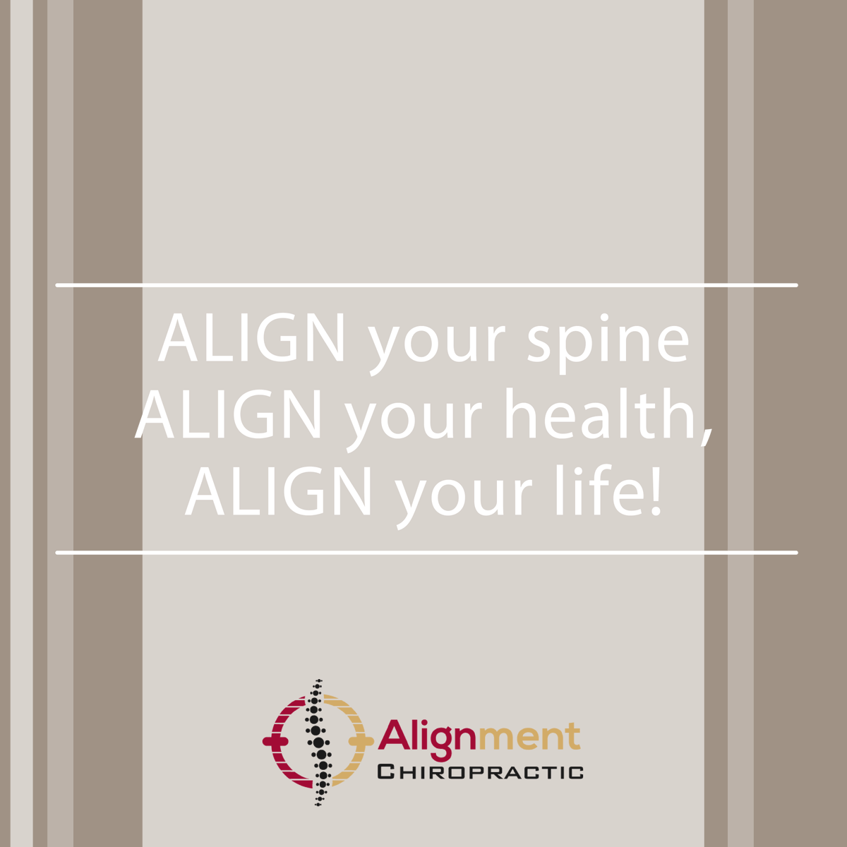 AlignmentChiro's tweet photo. A properly aligned spine is the foundation of a healthy body!
#alignmentchiropractic #chiropractor #alignment #alignyourspine #alignyourhealth #alignyourlife #doctorofchiropractic #summerville #summervillechiropractor #chiropracticsummerville #wellness #health https://t.co/vvaU3jRHdS