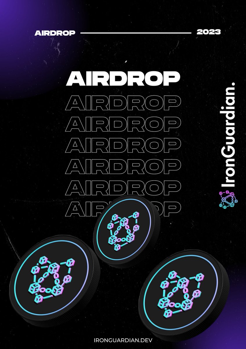 🚨 #Airdrop Alert 🚨

50,0000 $IGX Token #airdrop to one wallet address. 

- Re-tweet this post with your #MATIC wallet address quoted.
- Follow <a href="/IronguardIGX/">IronGuard IGX</a> 

💰 Winning wallet will be announced on the 1st of August 2023 💰

#ai #blockchain #cryptocurrency #crypto #PSYOP