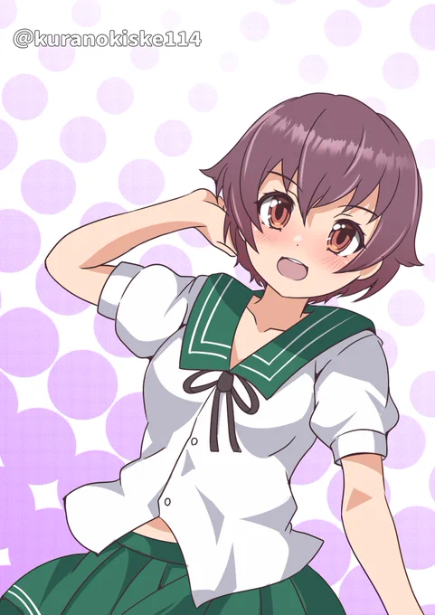 睦月にゃしぃ ちょっと時間オーバー#艦これ版深夜の真剣お絵描き60分一本勝負 #艦これ版真剣お絵描き60分一本勝負_20230723 