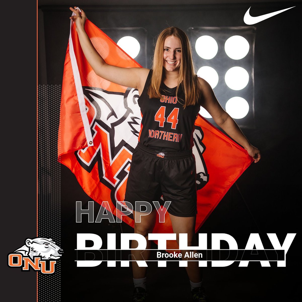 Onuwomensbball's tweet photo. Wishing a big Happy Birthday to junior, Brooke Allen!! 🐻‍❄️🎉 https://t.co/ugjjHwZ290