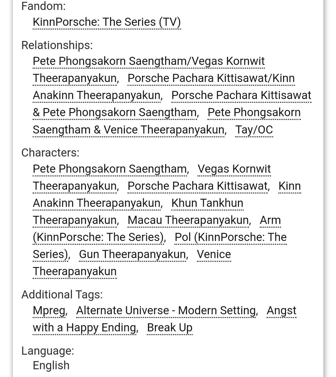VPFANFICS0425's tweet photo. 30. Memory Lane
Ch count: 22

💙 Rekindle the relationship, break up to make up, 
🖤 Pete and vegas meet after many years and pete has venice
💙 MPREG, venice theerapanyakul 

https://t.co/Oka2AffdFw https://t.co/lX66GmgQb2