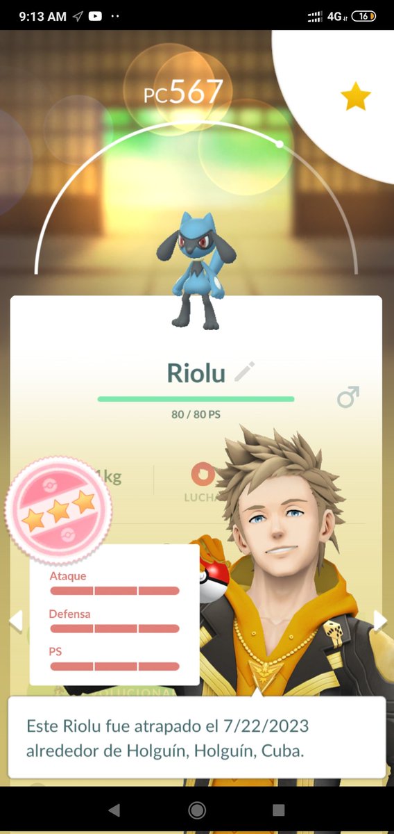CubaPokemongo's tweet photo. Mi humilde evento ✨
#Pokemon #PokemonGO #Riolu #RioluHatchDay #shiny https://t.co/rt93yJriS9