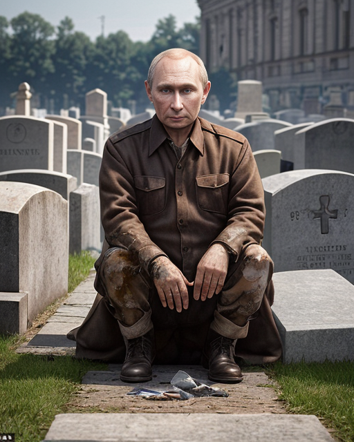 Political commentary with Stable Diffusion. Model: Deliberate_v2. #Putin #GenerativeAI