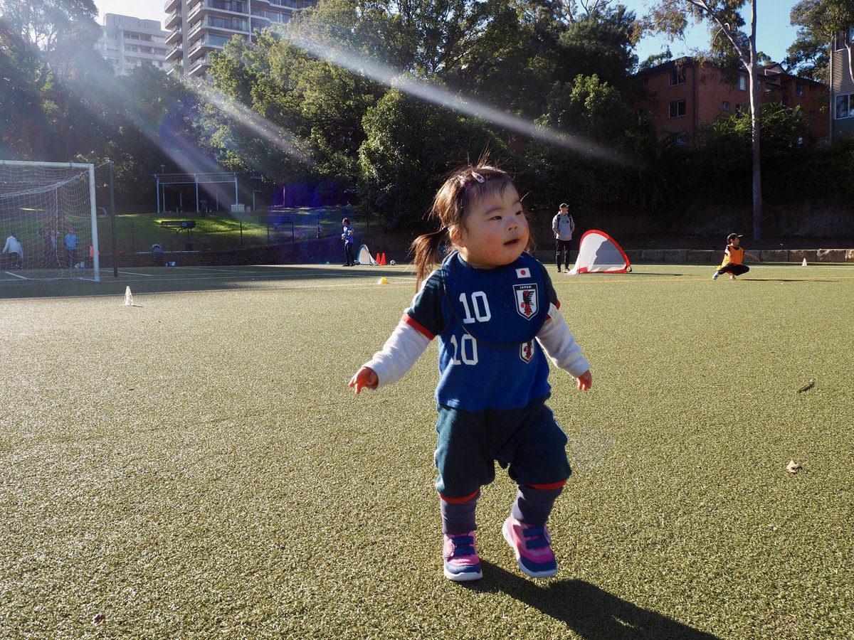 今日もKokoはサッカーしたぞー！女子W杯初戦日本勝利👍日本VSスペインは皆でニュージーランドまで見にいきます🇳🇿🔥楽しみだ〜！！
#日本代表 
#W杯 
#ダウン症