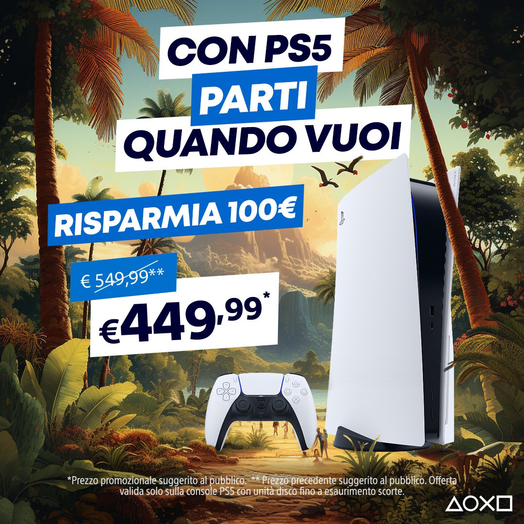 Zuby_Tech on X: PlayStation 5 Drops To €449.99 In Italy: €100 Off