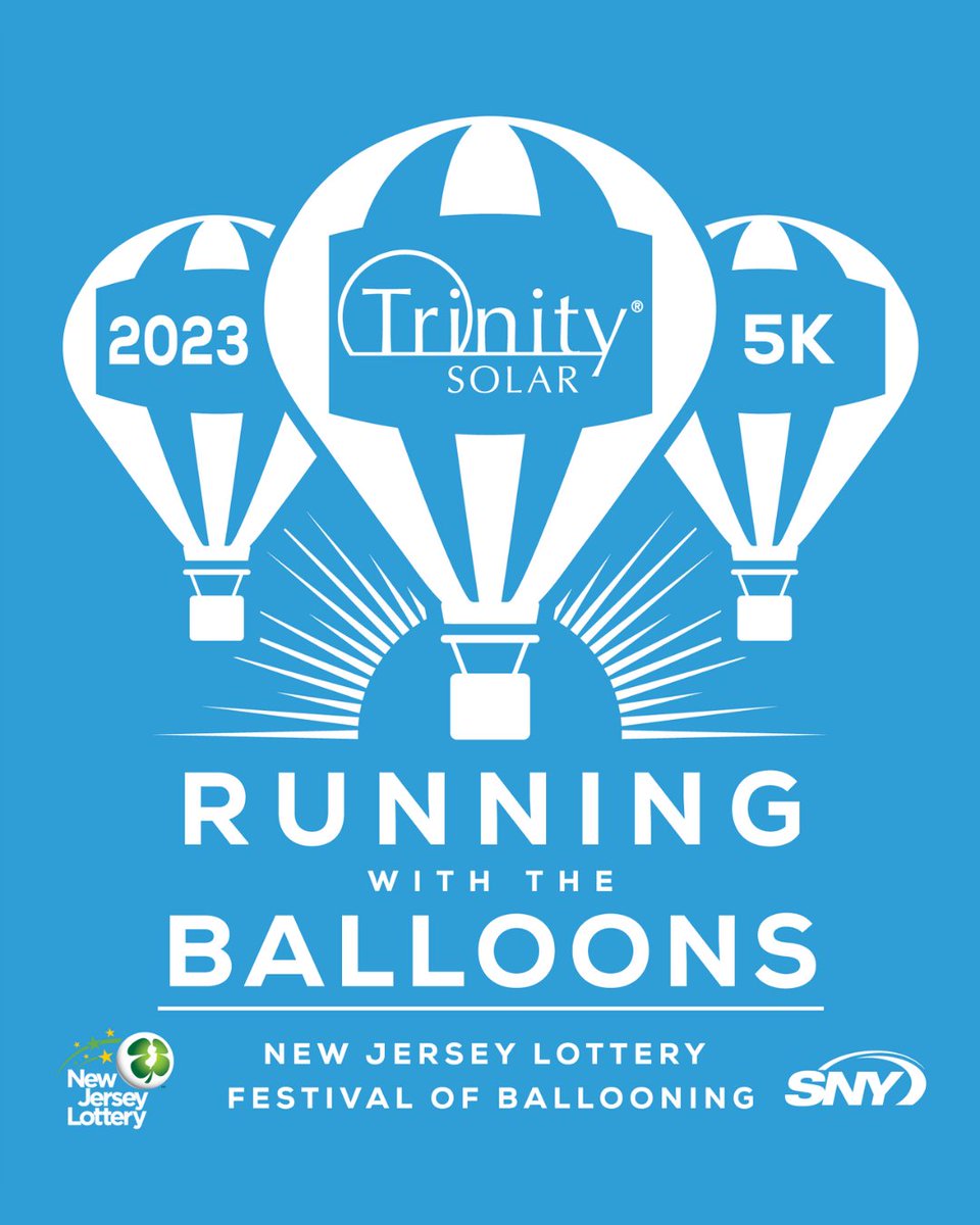 Only one week until the Trinity Solar Running with the Balloons 5K! 🏃‍♂️🎈 

Stop by our booth and join us for a fun race at the NJ Balloon Festival. Use discount code ‘TRINITY’ when you register at balloonfestival.com/entertainment/….

#TrinitySolar #EnergyWithIntegrity #NJBalloonFest2023