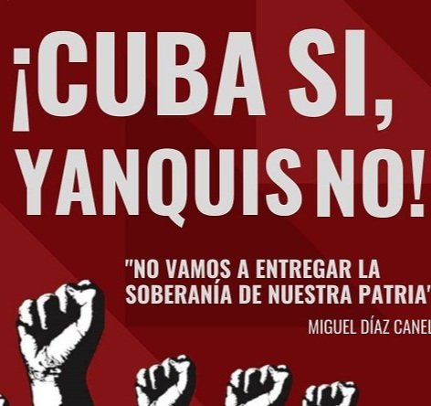 @MarcosAlej_13 @AMambises @Betina_PM @BiaCMG82 @CeciCuba @IzquierdaUnid15 @TuiterosCubanos @Katherine042023 @ValoresTeam1 Aquí no se rinde nadie C...‼️ #Cuba es y será libre y Soberana. #PatriaOMuerte #PoderPopular