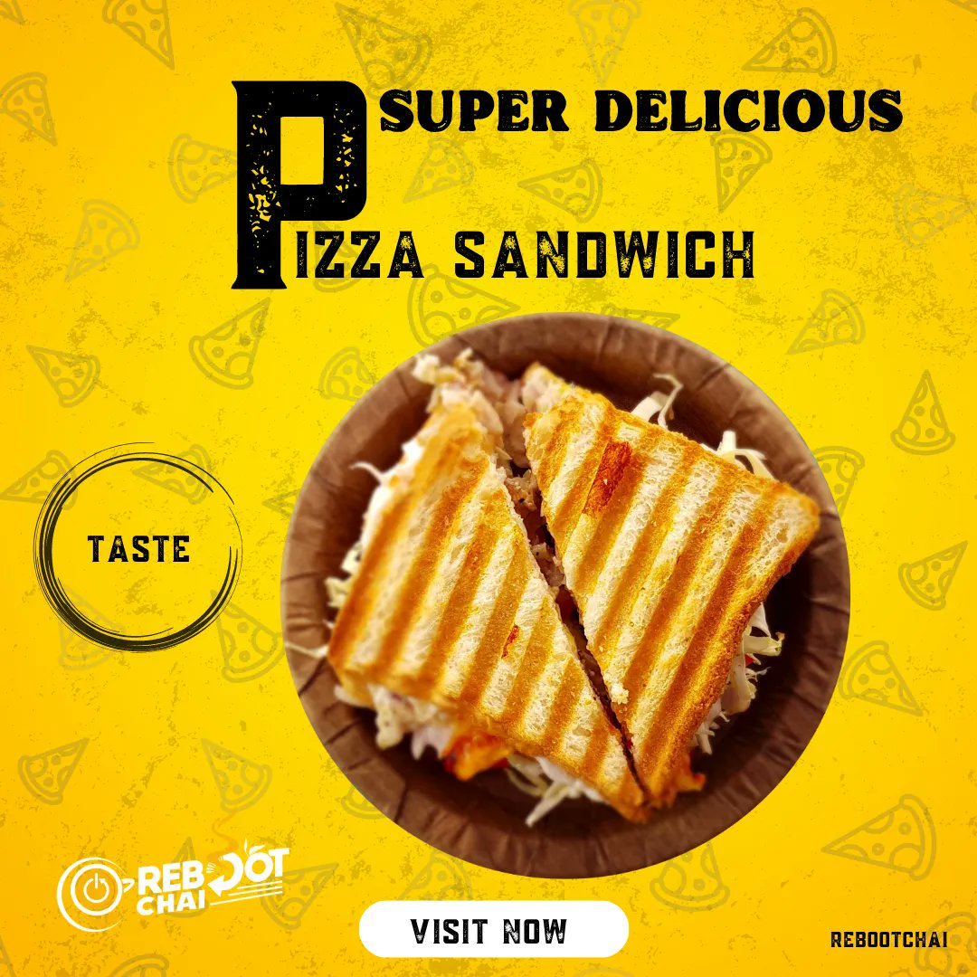 rebootchai's tweet photo. Delicious Pizza Sandwich 
#pizza #sandwich #rebootchai #chirala #franchise https://t.co/7PkOZXjHxM
