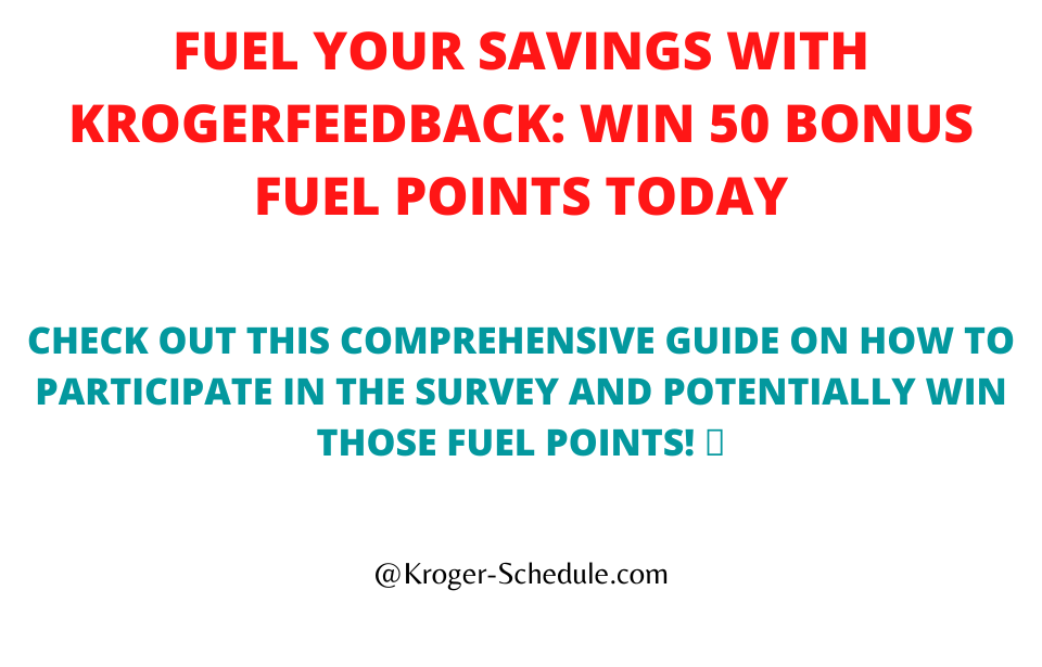 employeeupdates's tweet photo. By taking part in the KrogerFeedback Customer Satisfaction Survey, you stand a chance to win 50 bonus fuel points or even a $5000 cash reward! ๐๐ #KrogerFeedback #FuelYourSavings #CustomerSatisfaction #FuelPointsBonus https://t.co/gtSJJ1wgvc https://t.co/Vz8gNJSXEx