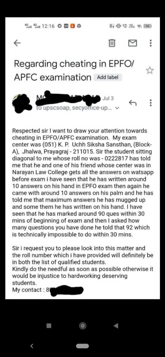 India_Gangotri's tweet photo. #UPSC_EPFO_Paper_leaked 

#upsc_Apfc_leaked
#Apfc_paperleak
Paper leaks not only compromise the future of students but also erode trust in our institutions; we must take decisive action to address this grave issue.
@PMOIndia 
@DoPTGoI
@KapilSibal 

Aur kya chahiye evidence me ? https://t.co/VdRlU7uVKk