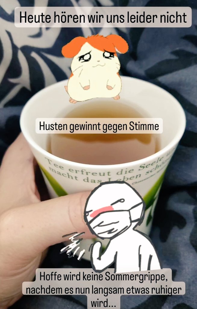 craftingDAHLIA's tweet photo. Der Juli ist wohl nicht mein Monat... Stress lässt langsam nach und schon werd ich krank.... Hoffe bleibt bei Husten und Hals 😓 bis bald! https://t.co/RdUSIdASMO