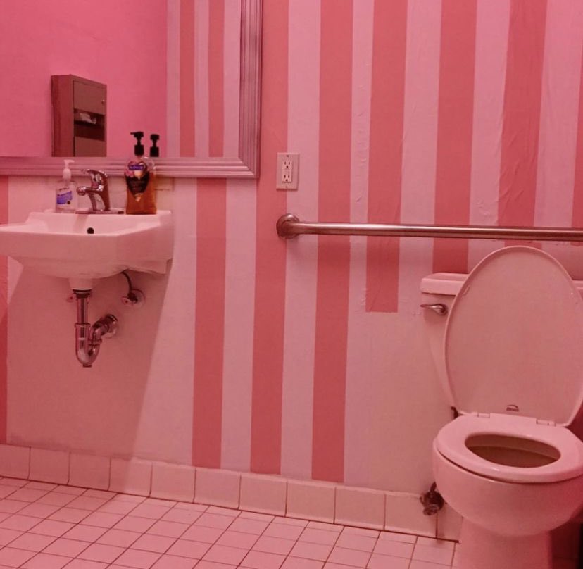theflushed's tweet photo. Here is #Barbie dream bathroom 🚽❤️ #Barbenheimmer https://t.co/BxSJr2ch0b
