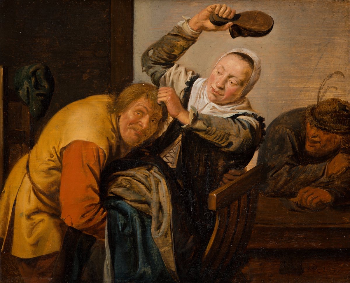 Jan Miense Molenaer, The Five Senses: Touch, 1637   (Mauritshuis, The Hague)