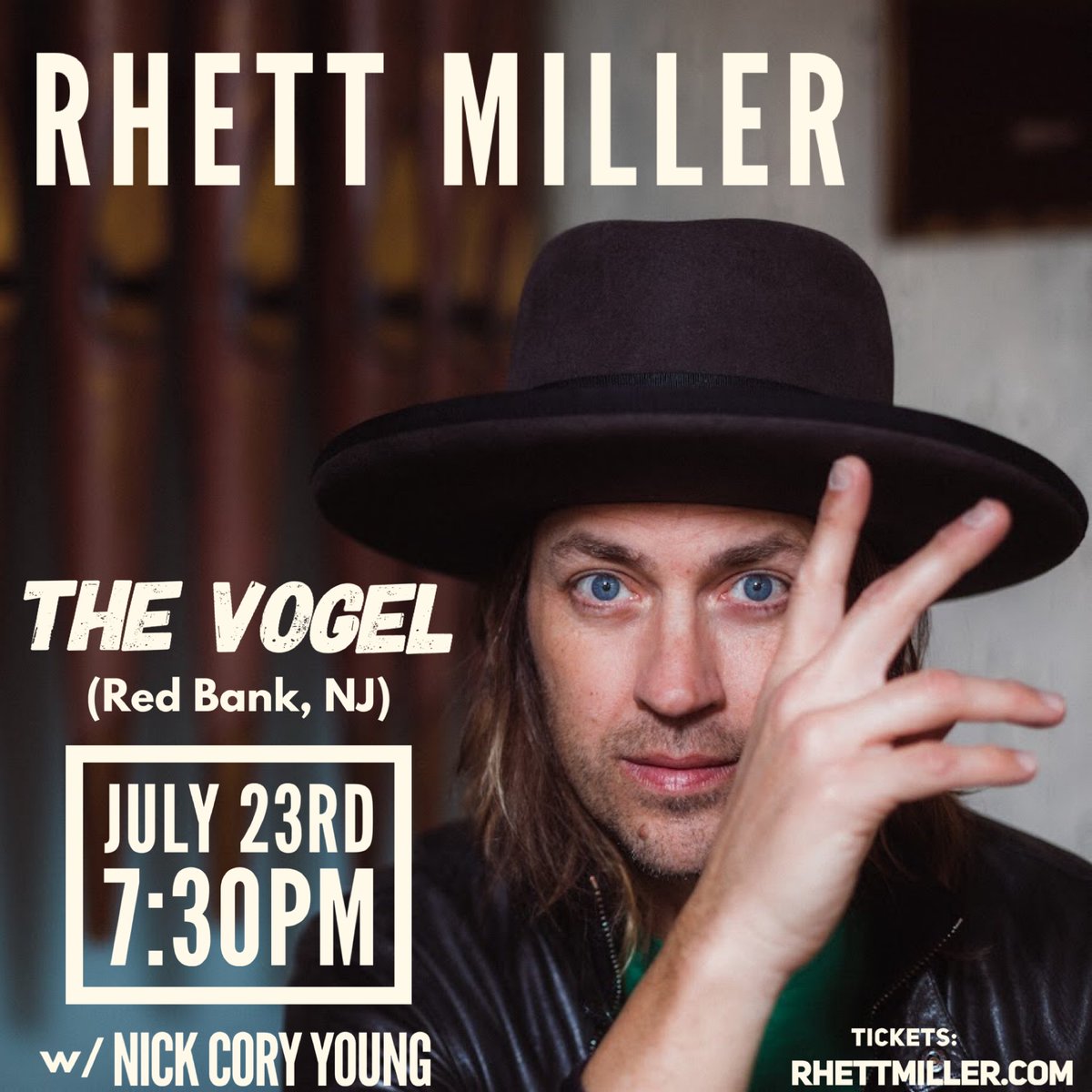 THIS IS TONIGHT AT <a href="/thevogelnj/">thevogelnj</a> IN RED BANK, NJ WITH <a href="/rhettmiller/">Rhett Miller</a>! SORRY, MY CAPS LOCK IS STUCK ON AND I CAN'T FIGURE OUT HOW TO FIX IT...HOLD ON, LET ME ASK MY KIDS, I'LL BE RIGHT BACK.